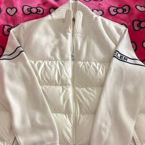 Moncler White Puffer Jacket